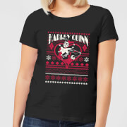 Dc Harley Quinn Womens Christmas T Shirt Black S dc kopen in de aanbieding