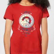 Elf Clausometer Womens Christmas T Shirt Red Xl elf kopen in de aanbieding