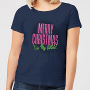 National Lampoon Merry Christmas Kiss My Womens T Shirt Navy Xs national lampoon kopen in de aanbieding