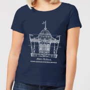 Mary Poppins Carousel Sketch Womens Christmas T Shirt Navy Xs mary poppins kopen in de aanbieding