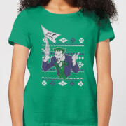 Dc Joker Womens Christmas T Shirt Kelly Green M dc kopen in de aanbieding