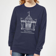 Mary Poppins Carousel Sketch Womens Christmas Sweatshirt Navy S mary poppins kopen in de aanbieding