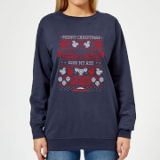 National Lampoon Merry Christmas Knit Womens Sweatshirt Navy S national lampoon kopen in de aanbieding