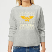 Dc Wonder Woman Womens Christmas Sweatshirt Grey 3Xl dc kopen in de aanbieding