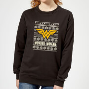 Dc Wonder Woman Womens Christmas Sweatshirt Black Xs dc kopen in de aanbieding