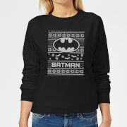 Dc Batman Womens Christmas Sweatshirt Black M dc kopen in de aanbieding