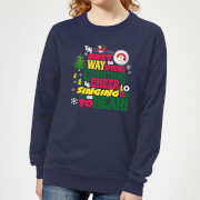 Elf Christmas Cheer Womens Sweatshirt Navy Xs elf kopen in de aanbieding Elf Christmas Cheer Womens Sweatshirt Navy Xs elf kopen in de aanbieding