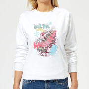 Dc Ho Ho Whoaaaaaaa Womens Christmas Sweatshirt White Xl dc kopen in de aanbieding