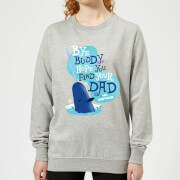 Elf Bye Buddy Womens Christmas Sweatshirt Grey Xs elf kopen in de aanbieding