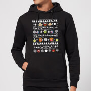 The Muppets Pattern Christmas Hoodie Black S the muppets kopen in de aanbieding