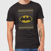 Dc Batman Knit Mens Christmas T Shirt Black Xl dc kopen in de aanbieding
