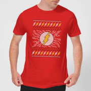 Dc Flash Knit Mens Christmas T Shirt Red S dc kopen in de aanbieding