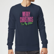National Lampoon Merry Christmas Kiss My Sweatshirt Navy L national lampoon kopen in de aanbieding