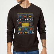 Friends Sofa Knit Christmas Sweatshirt Black Xxl friends kopen in de aanbieding