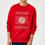Dc Flash Knit Christmas Sweatshirt Red Xxl dc kopen in de aanbieding