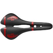 Selle San Marco Aspide Open-Fit Carbon FX Saddle - Wide - L2 - Black/Red