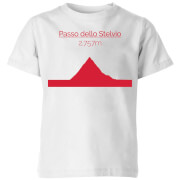 Summit Finish Passo Dello Stelvio Kids T Shirt White 11 12 Years summit finish kopen in de aanbieding