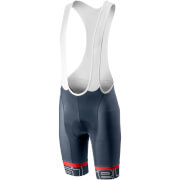 Castelli Volo Bib Shorts S Dark Steel Bluered castelli kopen in de aanbieding