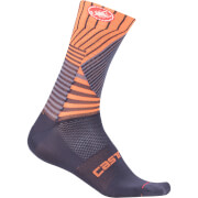 Castelli Pro Mesh 15 Socks L Xl Dark Steel Blueorange castelli kopen in de aanbieding