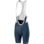 Castelli Womens Velocissima Bib Shorts L Dark Steel Blueturquoise Green castelli kopen in de aanbieding