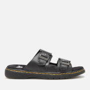 Image of Dr. Martens Men's Nikolai Leather Double Strap Sandals - Black - UK 9 - Black