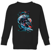 Image of Aquaman Black Manta & Ocean Master Kids' Sweatshirt - Black - 3-4 Years - Black