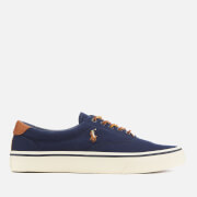 Image of Polo Ralph Lauren Men's Thorton Canvas Low Top Trainers - Newport Navy - UK 7 - Blue