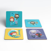 Aquaman Chibi Coaster Set