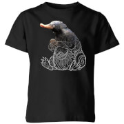 Fantastic Beasts Tribal Niffler Kids T Shirt Black 5 6 Years fantastic beasts kopen in de aanbieding