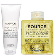 Duo de Shampooing Délicat et de Baume Éclat Source Essentielle L'Oréal Professionnel Paris