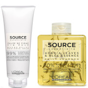 Duo de Shampooing Quotidien et de Baume Éclat Source Essentielle L'Oréal Professionnel Paris