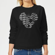 Image of Danger Mouse Word Face Women's Sweatshirt - Black - 5XL - Black