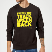 Danger Mouse Switch The Track Green Back Sweatshirt Black S danger mouse kopen in de aanbieding