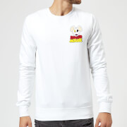 Danger Mouse Pocket Logo Sweatshirt White M danger mouse kopen in de aanbieding