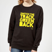 Danger Mouse Switch The Track Green Back Womens Sweatshirt - Black - 5XL - Black Danger Mouse Switch The Track Green Back Womens Sweatshirt - Black - 5XL - Black