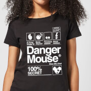 Danger Mouse 100 Secret Womens T Shirt Black 3Xl danger mouse kopen in de aanbieding