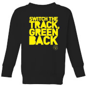 Danger Mouse Switch The Track Green Back Kids Sweatshirt Black 11 12 Years danger mouse kopen in de aanbieding