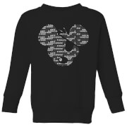 Danger Mouse Word Face Kids Sweatshirt Black 11 12 Years danger mouse kopen in de aanbieding