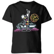 Danger Mouse 80's Neon Kids' T-Shirt - Black - 3-4 ans - Noir