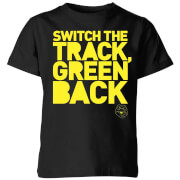 Danger Mouse Switch The Track Green Back Kids T Shirt Black 3 4 Years danger mouse kopen in de aanbieding