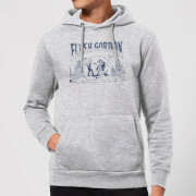 Flash Gordon Chest Piece Hoodie Grey L flash gordon kopen in de aanbieding