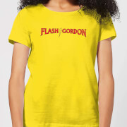 Image of Flash Gordon Classic Logo Women's T-Shirt - Yellow - S - Yellow