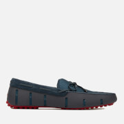Image of SWIMS Men's Braided Lace Lux Driver Loafers - Navy/Deep Red - UK 7 - Blue