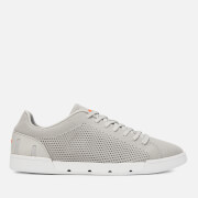 Image of SWIMS Men's Breeze Tennis Knit Trainers - Light Grey/White - UK 7