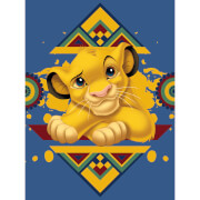 The Lion King (Simba Tribal Pattern) 60 x 80cm Canvas Print