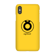 Coque Smartphone Ei8htball Jaune pour iPhone et Android - iPhone XS - Coque Simple Matte