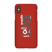 Coque Smartphone Ei8htball Rouge pour iPhone et Android - iPhone XS - Coque Simple Matte