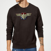 Captain Marvel Chest Emblem Sweatshirt Black L marvel kopen in de aanbieding