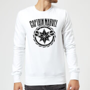 Captain Marvel Logo Sweatshirt White M marvel kopen in de aanbieding