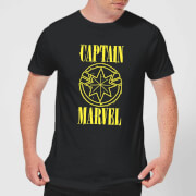 Captain Marvel Grunge Logo Mens T Shirt Black L marvel kopen in de aanbieding Captain Marvel Grunge Logo Mens T Shirt Black L marvel kopen in de aanbieding
